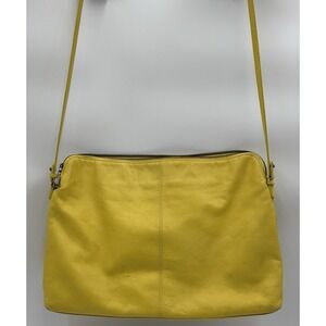 Zara Woman Soft Leather Yellow‎ Tote Bag Approx 15" X 11"